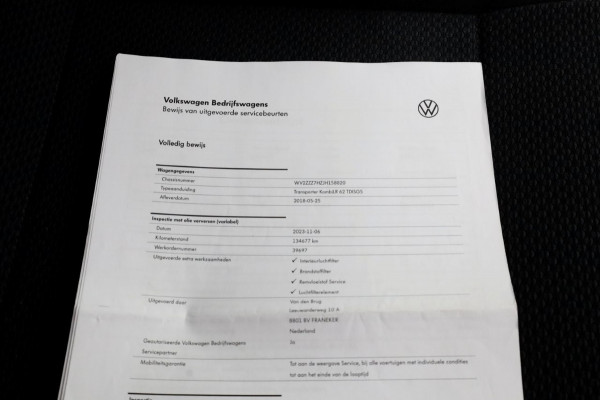 Volkswagen Transporter T6 2.0 TDI E6 Lang D.C. Comfortline Airco/Navi/Achterklep 05-2018