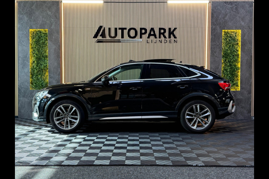 Audi Q3 Sportback 35 TFSI S-LINE|PANO|VIRTUAL|KEYLESS|GARANTIE 2028|CARPLAY|SFEERVERLICHTING|TREKHAAK|DEALER ONDERHOUDEN|VOL!