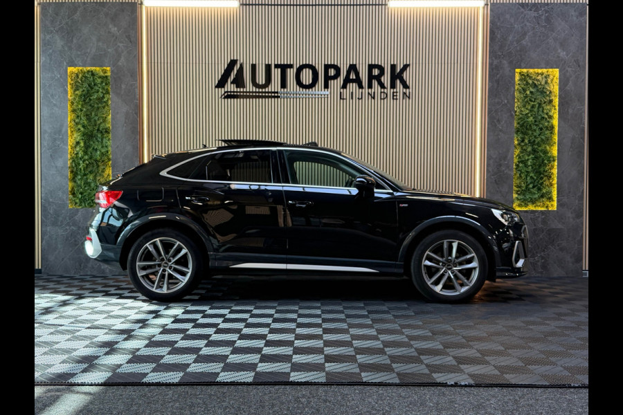 Audi Q3 Sportback 35 TFSI S-LINE|PANO|VIRTUAL|KEYLESS|GARANTIE 2028|CARPLAY|SFEERVERLICHTING|TREKHAAK|DEALER ONDERHOUDEN|VOL!