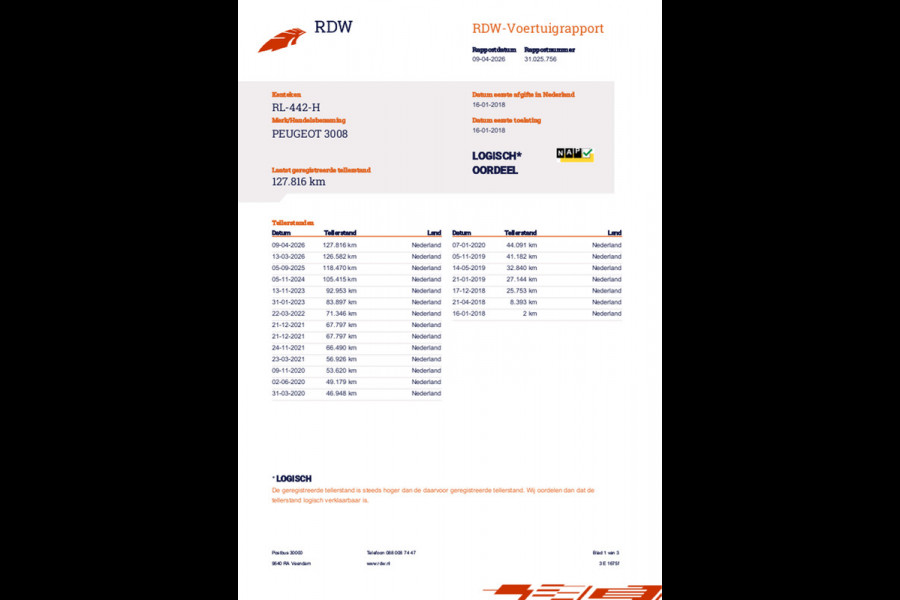 Peugeot 3008 1.2 PureTech Blue Lease Premium | Origineel NL | Apple/Carplay | Camera |