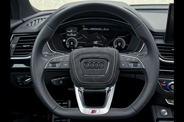 Audi Q5 50TFSI e 299PK Quattro Competition S Edition S-Line 1é Eig! Panoramadak|S-Kuipstoelen|360°View|Matrix|Carbon|Ambiance|SQ5!