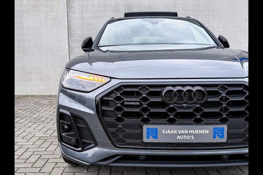 Audi Q5 50TFSI e 299PK Quattro Competition S Edition S-Line 1é Eig! Panoramadak|S-Kuipstoelen|360°View|Matrix|Carbon|Ambiance|SQ5!