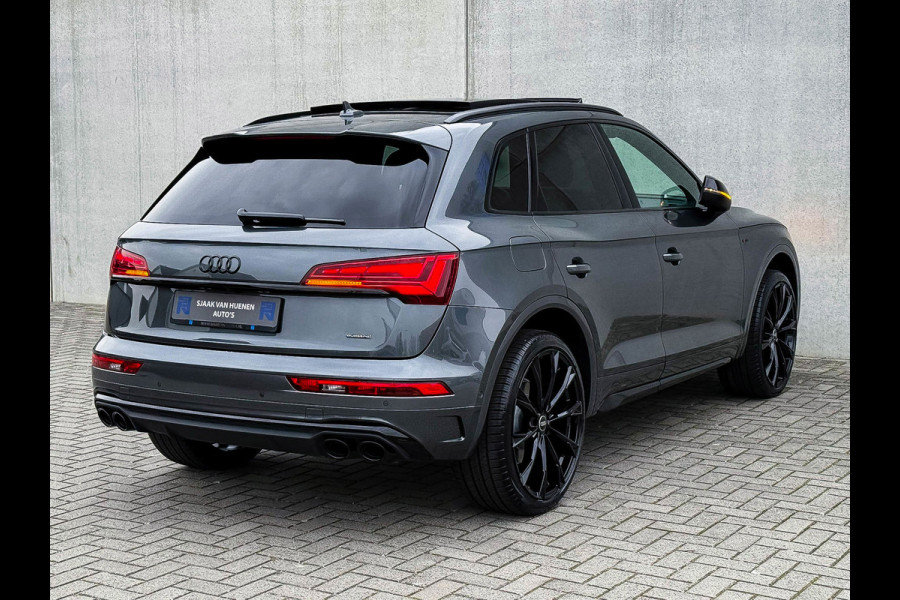 Audi Q5 50TFSI e 299PK Quattro Competition S Edition S-Line 1é Eig! Panoramadak|S-Kuipstoelen|360°View|Matrix|Carbon|Ambiance|SQ5!