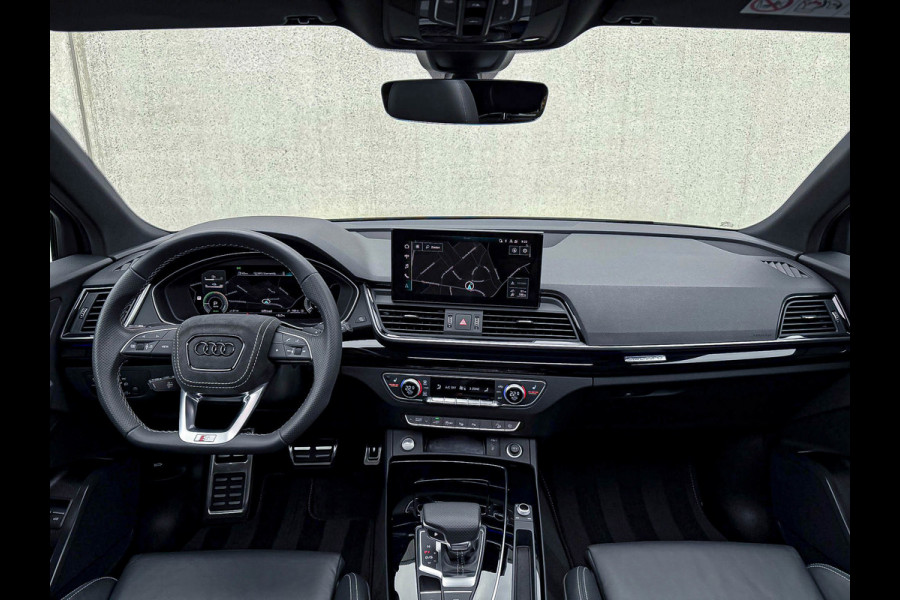 Audi Q5 50TFSI e 299PK Quattro Competition S Edition S-Line 1é Eig! Panoramadak|S-Kuipstoelen|360°View|Matrix|Carbon|Ambiance|SQ5!