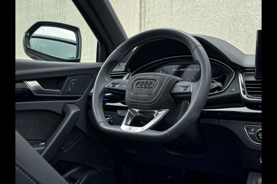 Audi Q5 50TFSI e 299PK Quattro Competition S Edition S-Line 1é Eig! Panoramadak|S-Kuipstoelen|360°View|Matrix|Carbon|Ambiance|SQ5!