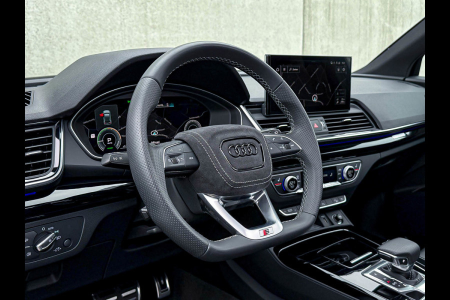 Audi Q5 50TFSI e 299PK Quattro Competition S Edition S-Line 1é Eig! Panoramadak|S-Kuipstoelen|360°View|Matrix|Carbon|Ambiance|SQ5!