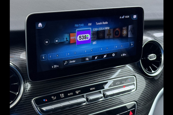 Mercedes-Benz Eqv 300 L2 7-Persoons Leder Captain Chairs SOH 95% Elek.Stoelen+Memory+Verwarmd Burmester®-Audio 360°Camera Navi Adap.Cruise Ecc Bus Elek.Schuifdeuren Lane Assist DAB Privacy Glas Elek.Achterklep VIP Vervoer