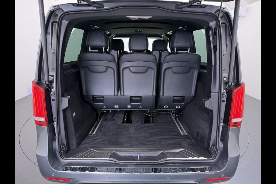 Mercedes-Benz Eqv 300 L2 7-Persoons Leder Captain Chairs SOH 95% Elek.Stoelen+Memory+Verwarmd Burmester®-Audio 360°Camera Navi Adap.Cruise Ecc Bus Elek.Schuifdeuren Lane Assist DAB Privacy Glas Elek.Achterklep VIP Vervoer