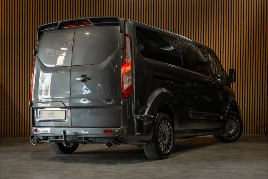 Ford Transit Custom MS-RT 320 2.0 TDCI L2H1 DC | ACC | BLIS | Bi-Xenon | Elek stoel | CarPlay | Navigatie | Camera | Stoelverwarming | L+R Schuifdeur | Lederen bekleding | Spoiler-pakket | Nieuwe APK | Verlengde fabrieksgarantie