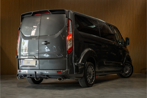 Ford Transit Custom MS-RT 320 2.0 TDCI L2H1 DC | ACC | BLIS | Bi-Xenon | Elek stoel | CarPlay | Navigatie | Camera | Stoelverwarming | L+R Schuifdeur | Lederen bekleding | Spoiler-pakket | Nieuwe APK | Verlengde fabrieksgarantie