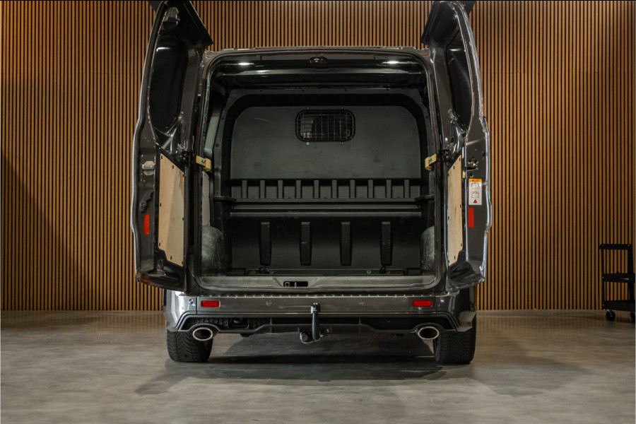 Ford Transit Custom MS-RT 320 2.0 TDCI L2H1 DC | ACC | BLIS | Bi-Xenon | Elek stoel | CarPlay | Navigatie | Camera | Stoelverwarming | L+R Schuifdeur | Lederen bekleding | Spoiler-pakket | Nieuwe APK | Verlengde fabrieksgarantie