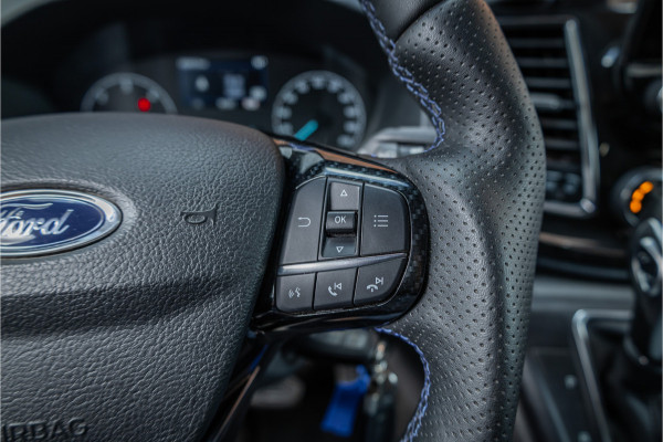 Ford Transit Custom MS-RT 320 2.0 TDCI L2H1 DC | ACC | BLIS | Bi-Xenon | Elek stoel | CarPlay | Navigatie | Camera | Stoelverwarming | L+R Schuifdeur | Lederen bekleding | Spoiler-pakket | Nieuwe APK | Verlengde fabrieksgarantie