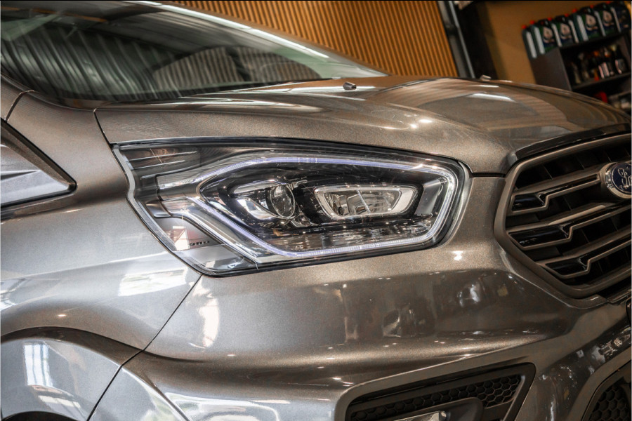 Ford Transit Custom MS-RT 320 2.0 TDCI L2H1 DC | ACC | BLIS | Bi-Xenon | Elek stoel | CarPlay | Navigatie | Camera | Stoelverwarming | L+R Schuifdeur | Lederen bekleding | Spoiler-pakket | Nieuwe APK | Verlengde fabrieksgarantie