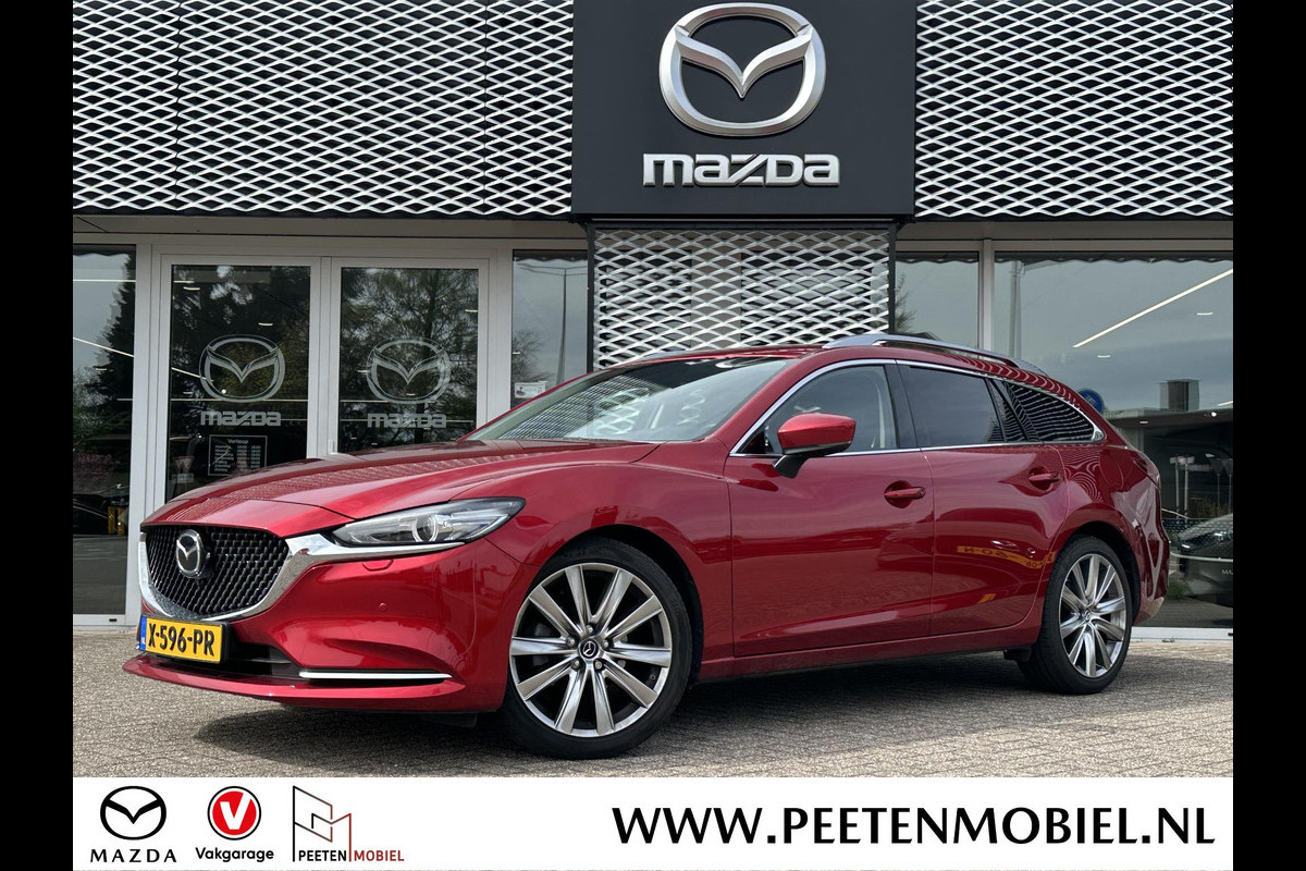 Mazda 6 Sportbreak 2.0 SkyActiv-G 165 Exclusive-Line | LEDEREN STOELEN | STOEL VENTILATIE | 360 CAMERA |