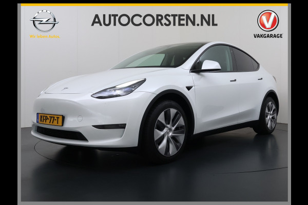 Tesla Model Y Long Range AWD 514pk Warmtepomp SOH 93% Leder Panoramadak Matrix-LED Autopilot Elektr.Stuur+Stoel+Verwarmd Navi Ecc Premium Audi Elektr.Stuur+Stoel+Verwarmd Navi Ecc Premium Audio Keyless Privacy Glass 4WD 1e Eigenaar Fabrieksgarantie tot 23-2-2027 Garantie op Accu en Motoren 23-02-2031/192.000km