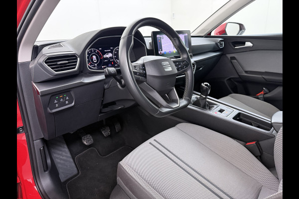 Seat Leon Sportstourer 1.5T 131pk Trekhaak Camera Adaptive-Cruise Navi Ecc Virtual Cockpit Apple Carplay/Android Auto Pdc Style Launch Edi Lmv Led DAB Keyless Isofix Front assist Regensensor Bluetooth Rijstrooksensor 1e Eigenaar Origineel Nederlandse Auto