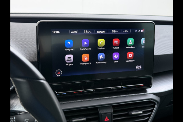 Seat Leon Sportstourer 1.5T 131pk Trekhaak Camera Adaptive-Cruise Navi Ecc Virtual Cockpit Apple Carplay/Android Auto Pdc Style Launch Edi Lmv Led DAB Keyless Isofix Front assist Regensensor Bluetooth Rijstrooksensor 1e Eigenaar Origineel Nederlandse Auto