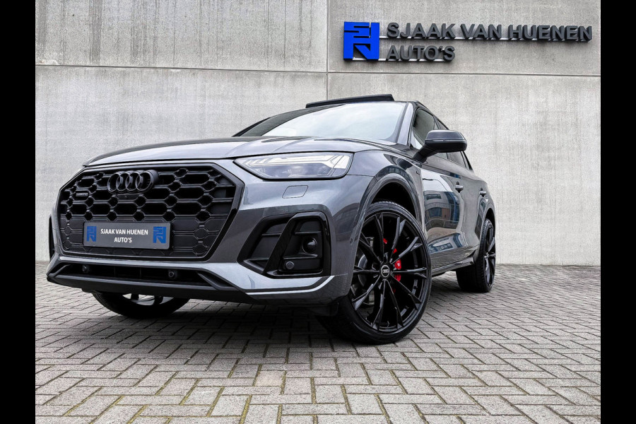 Audi Q5 50TFSI e 299PK Quattro Competition S Edition S-Line 1é Eig! Panoramadak|S-Kuipstoelen|360°View|Matrix|Carbon|Ambiance|SQ5!