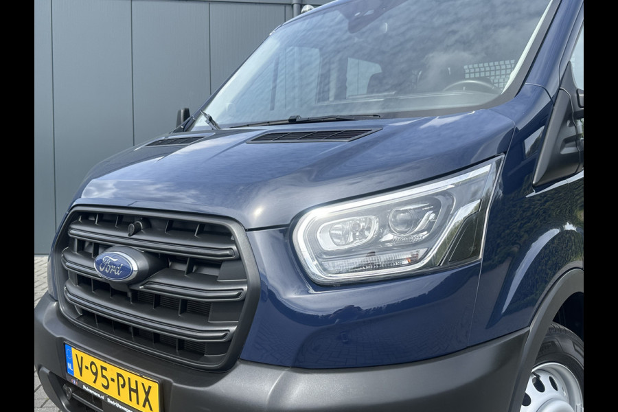 Ford Transit 2.0 TDCI 130 PK 3.5T / PICK UP / ** 10.817 KM ** / 7 PERSOONS DUBBELE CABINE / ECC / CRUISE / STANDKACHEL / DUBBEL LUCHT / STOEL
