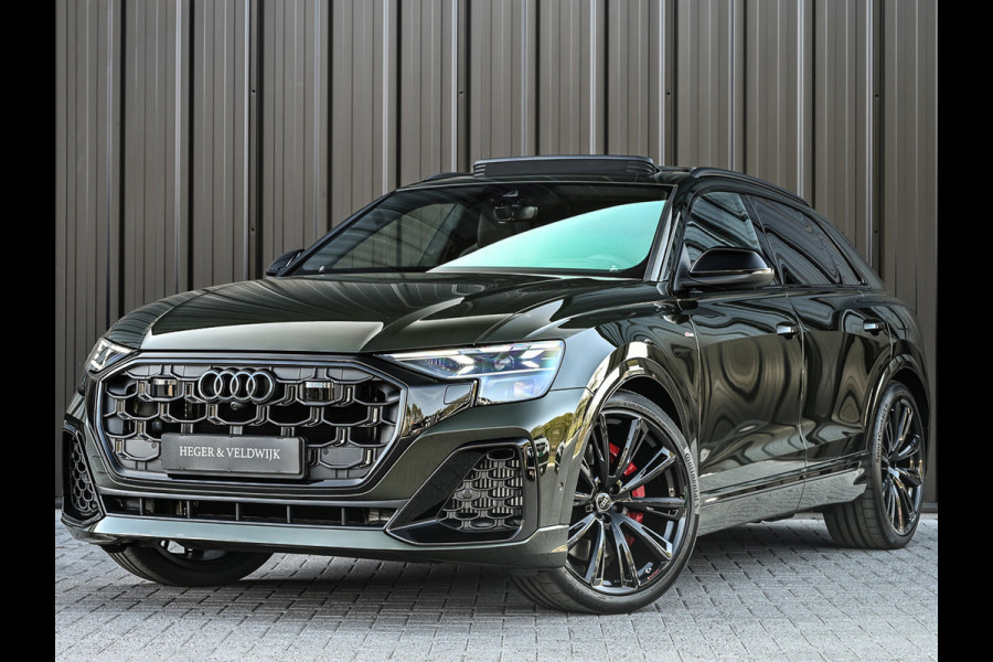 Audi Q8 60 TFSI e quattro Pro Line S Competition | B&O advanced | Audi exclusive | 5 jaar garantie | Panoramadak | massage stoelen | 4 wiel besturing | Alcantara hemel | Soft-close | Elektr. Trekhaak | Achteras besturing | Oled achterlichte