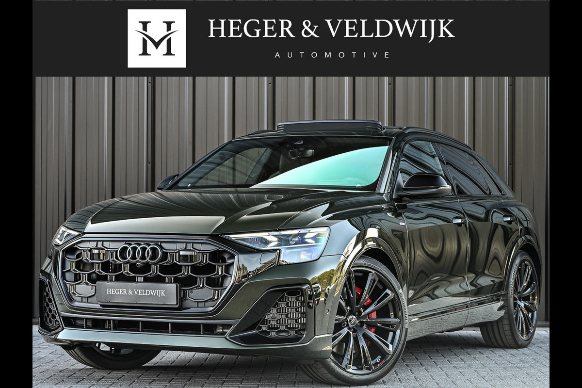Audi Q8 60 TFSI e quattro Pro Line S Competition | B&O advanced | Audi exclusive | 5 jaar garantie | Panoramadak | massage stoelen | 4 wiel besturing | Alcantara hemel | Soft-close | Elektr. Trekhaak | Achteras besturing | Oled achterlichte