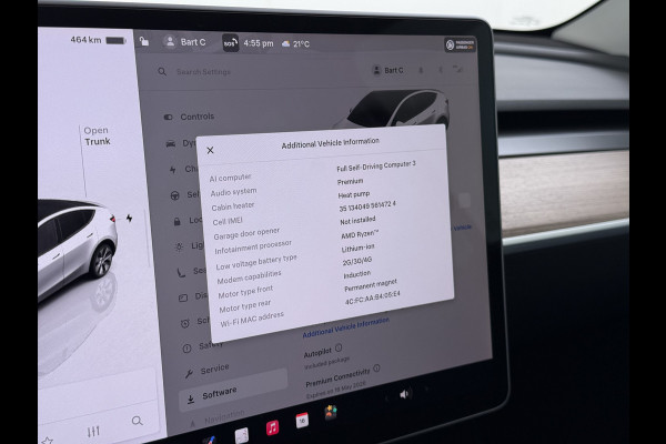 Tesla Model Y Long Range AWD 514pk Warmtepomp SOH 93% Leder Panoramadak Matrix-LED Autopilot Elektr.Stuur+Stoel+Verwarmd Navi Ecc Premium Audi Elektr.Stuur+Stoel+Verwarmd Navi Ecc Premium Audio Keyless Privacy Glass 4WD 1e Eigenaar Fabrieksgarantie tot 23-2-2027 Garantie op Accu en Motoren 23-02-2031/192.000km