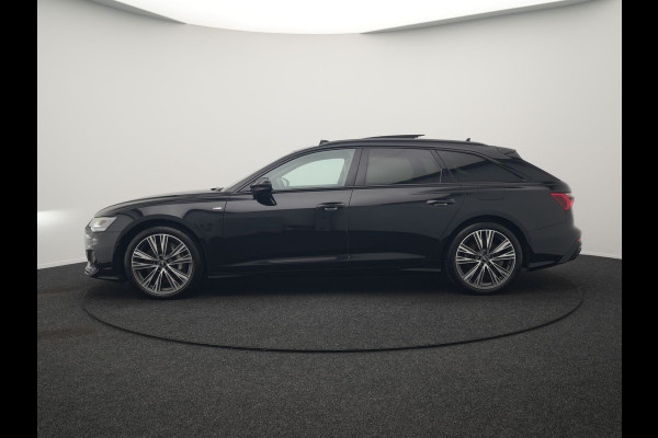 Audi A6 Avant 50 TFSI e Quattro S Line PHEV 300pk Dealer O.H. | Panodak | Adaptive Cruise | Head Up | Camera | Bang & Olufsen | Lederen Comfortzetels Memory & Ventilatie | Sfeerverlichting | Blis | Stoelen & Stuur Verwarmd | Apple Carplay | DAB | Plug In Hybrid |