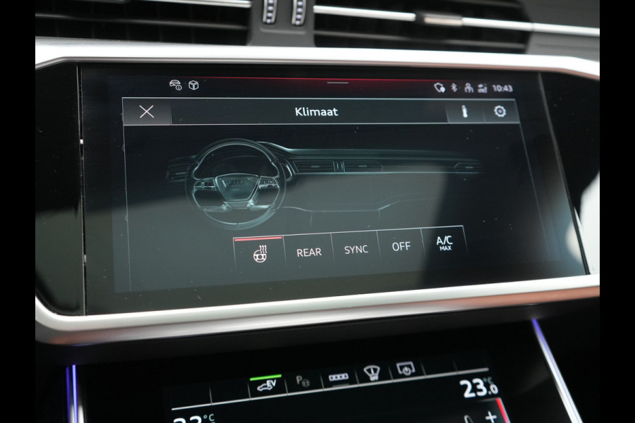 Audi A6 Avant 50 TFSI e Quattro S Line PHEV 300pk Dealer O.H. | Panodak | Adaptive Cruise | Head Up | Camera | Bang & Olufsen | Lederen Comfortzetels Memory & Ventilatie | Sfeerverlichting | Blis | Stoelen & Stuur Verwarmd | Apple Carplay | DAB | Plug In Hybrid |