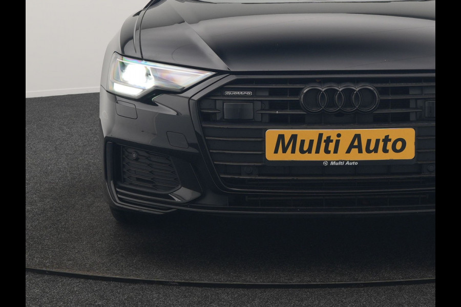 Audi A6 Avant 50 TFSI e Quattro S Line PHEV 300pk Dealer O.H. | Panodak | Adaptive Cruise | Head Up | Camera | Bang & Olufsen | Lederen Comfortzetels Memory & Ventilatie | Sfeerverlichting | Blis | Stoelen & Stuur Verwarmd | Apple Carplay | DAB | Plug In Hybrid |