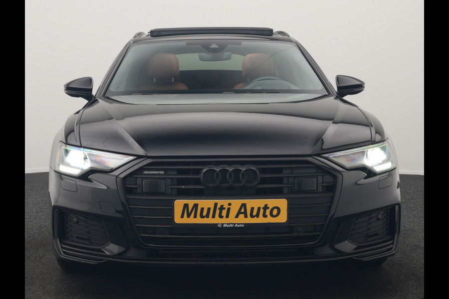 Audi A6 Avant 50 TFSI e Quattro S Line PHEV 300pk Dealer O.H. | Panodak | Adaptive Cruise | Head Up | Camera | Bang & Olufsen | Lederen Comfortzetels Memory & Ventilatie | Sfeerverlichting | Blis | Stoelen & Stuur Verwarmd | Apple Carplay | DAB | Plug In Hybrid |