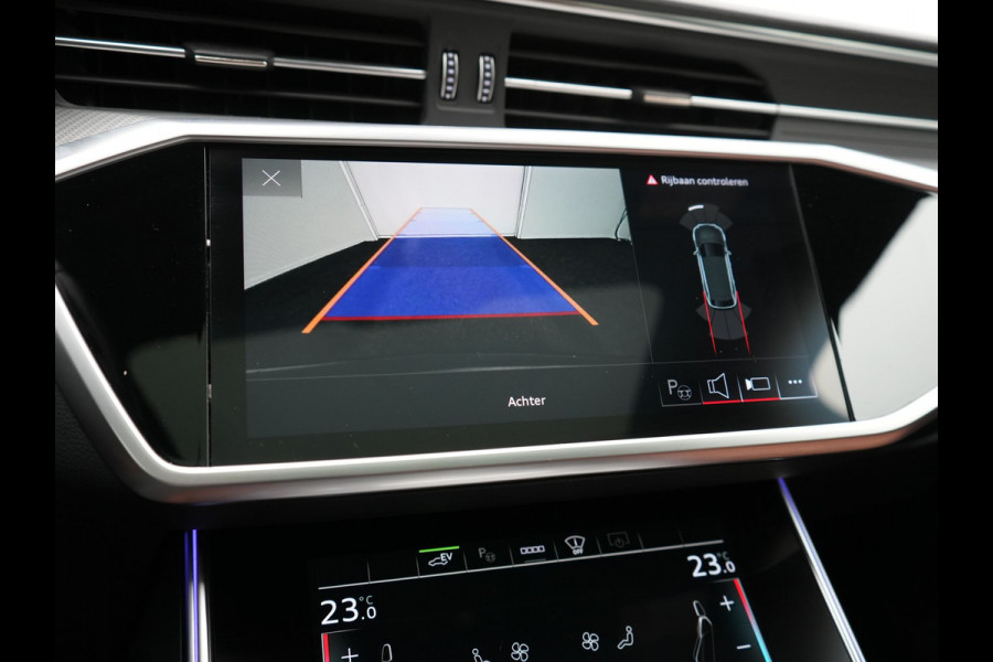 Audi A6 Avant 50 TFSI e Quattro S Line PHEV 300pk Dealer O.H. | Panodak | Adaptive Cruise | Head Up | Camera | Bang & Olufsen | Lederen Comfortzetels Memory & Ventilatie | Sfeerverlichting | Blis | Stoelen & Stuur Verwarmd | Apple Carplay | DAB | Plug In Hybrid |