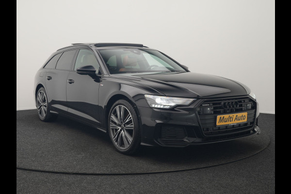 Audi A6 Avant 50 TFSI e Quattro S Line PHEV 300pk Dealer O.H. | Panodak | Adaptive Cruise | Head Up | Camera | Bang & Olufsen | Lederen Comfortzetels Memory & Ventilatie | Sfeerverlichting | Blis | Stoelen & Stuur Verwarmd | Apple Carplay | DAB | Plug In Hybrid |