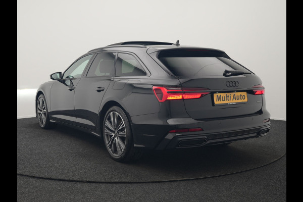 Audi A6 Avant 50 TFSI e Quattro S Line PHEV 300pk Dealer O.H. | Panodak | Adaptive Cruise | Head Up | Camera | Bang & Olufsen | Lederen Comfortzetels Memory & Ventilatie | Sfeerverlichting | Blis | Stoelen & Stuur Verwarmd | Apple Carplay | DAB | Plug In Hybrid |