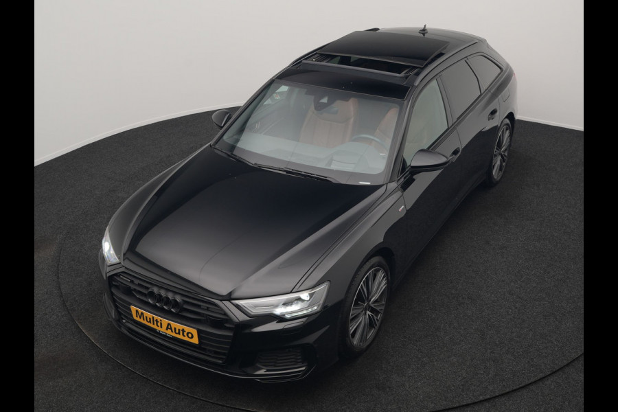 Audi A6 Avant 50 TFSI e Quattro S Line PHEV 300pk Dealer O.H. | Panodak | Adaptive Cruise | Head Up | Camera | Bang & Olufsen | Lederen Comfortzetels Memory & Ventilatie | Sfeerverlichting | Blis | Stoelen & Stuur Verwarmd | Apple Carplay | DAB | Plug In Hybrid |