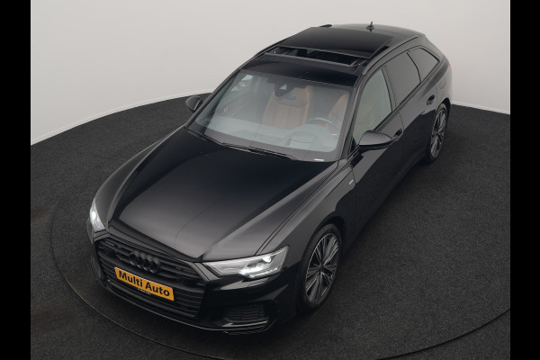 Audi A6 Avant 50 TFSI e Quattro S Line PHEV 300pk Dealer O.H. | Panodak | Adaptive Cruise | Head Up | Camera | Bang & Olufsen | Lederen Comfortzetels Memory & Ventilatie | Sfeerverlichting | Blis | Stoelen & Stuur Verwarmd | Apple Carplay | DAB | Plug In Hybrid |