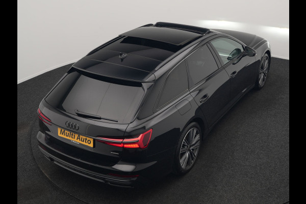 Audi A6 Avant 50 TFSI e Quattro S Line PHEV 300pk Dealer O.H. | Panodak | Adaptive Cruise | Head Up | Camera | Bang & Olufsen | Lederen Comfortzetels Memory & Ventilatie | Sfeerverlichting | Blis | Stoelen & Stuur Verwarmd | Apple Carplay | DAB | Plug In Hybrid |