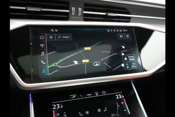Audi A6 Avant 50 TFSI e Quattro S Line PHEV 300pk Dealer O.H. | Panodak | Adaptive Cruise | Head Up | Camera | Bang & Olufsen | Lederen Comfortzetels Memory & Ventilatie | Sfeerverlichting | Blis | Stoelen & Stuur Verwarmd | Apple Carplay | DAB | Plug In Hybrid |