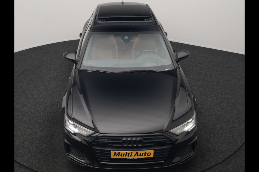 Audi A6 Avant 50 TFSI e Quattro S Line PHEV 300pk Dealer O.H. | Panodak | Adaptive Cruise | Head Up | Camera | Bang & Olufsen | Lederen Comfortzetels Memory & Ventilatie | Sfeerverlichting | Blis | Stoelen & Stuur Verwarmd | Apple Carplay | DAB | Plug In Hybrid |