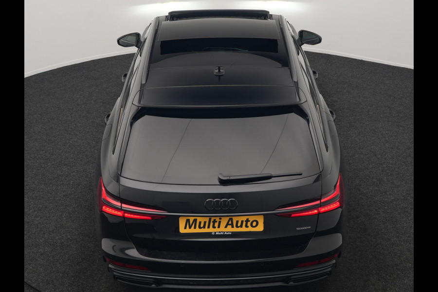 Audi A6 Avant 50 TFSI e Quattro S Line PHEV 300pk Dealer O.H. | Panodak | Adaptive Cruise | Head Up | Camera | Bang & Olufsen | Lederen Comfortzetels Memory & Ventilatie | Sfeerverlichting | Blis | Stoelen & Stuur Verwarmd | Apple Carplay | DAB | Plug In Hybrid |