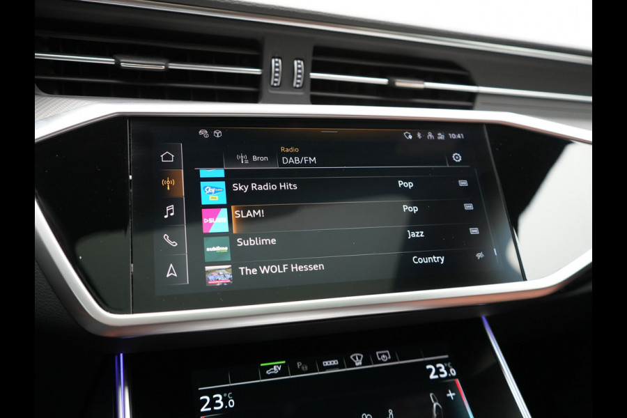 Audi A6 Avant 50 TFSI e Quattro S Line PHEV 300pk Dealer O.H. | Panodak | Adaptive Cruise | Head Up | Camera | Bang & Olufsen | Lederen Comfortzetels Memory & Ventilatie | Sfeerverlichting | Blis | Stoelen & Stuur Verwarmd | Apple Carplay | DAB | Plug In Hybrid |