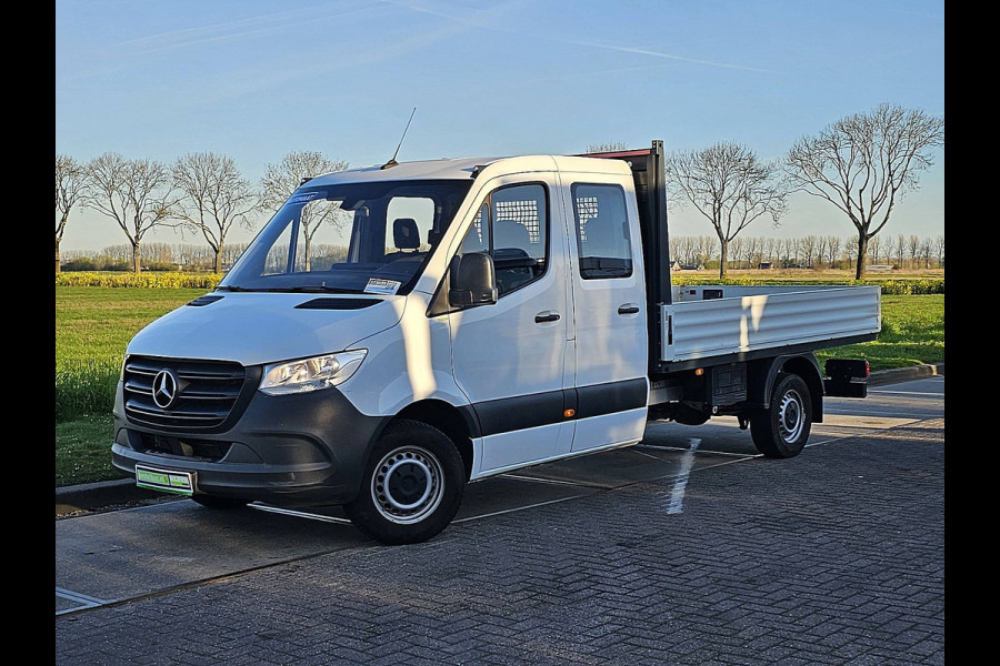 Mercedes-Benz Sprinter 315 L3 RWD Dubbele Cabine Airco Open-Laabak 3.5T-Trekhaak Euro6 150Pk!