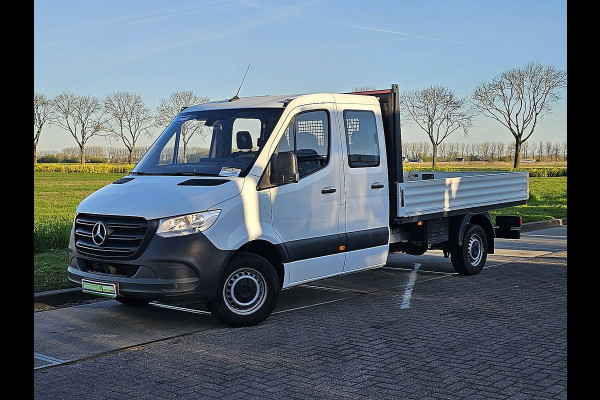 Mercedes-Benz Sprinter 315 L3 RWD Dubbele Cabine Airco Open-Laabak 3.5T-Trekhaak Euro6 150Pk!