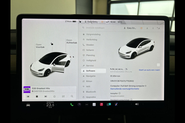 Tesla Model 3 Standard RWD Plus 60 kWh Soh (batterijcheck) Waarde  89,8 %
