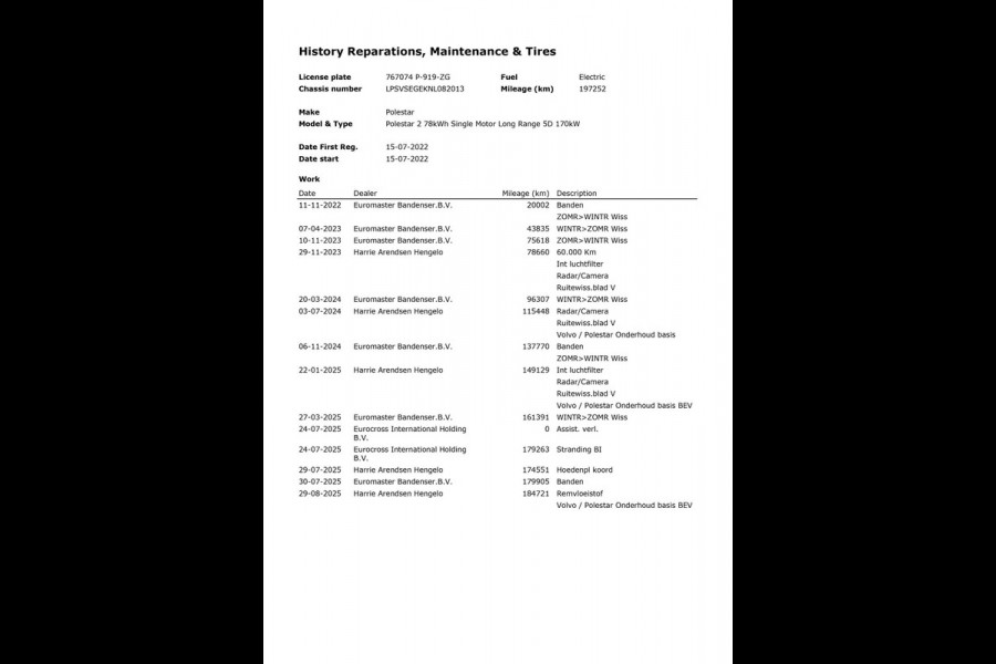 Polestar 2 Long Range Single Motor 78 kWh|93% SOH|TREKH|MAGNESIUM|MEMORY|CAMERA|STOEL-,STUURVERW.|ACC|INCL.BTW|1e EIG|NL-AUTO|NAP|