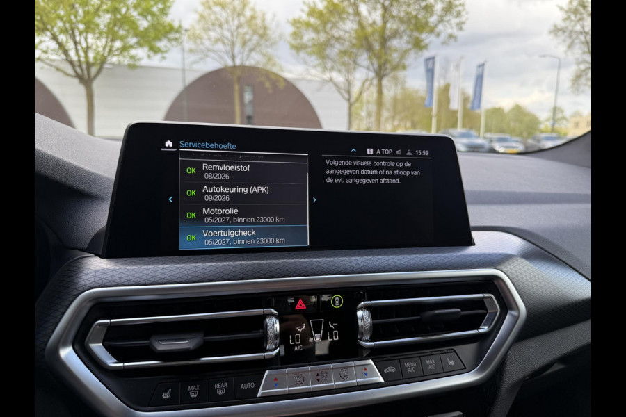 BMW X3 xDrive30e High Executive M-SPORT SHADOW LINE| BTW|  HIFI AUDIO| STOELVERWARMING| ELEK. STOELEN| ELEK. ACHTERKLEP| 20 INCH HOOGGLANS ZWARTE VELGEN| CAMERA| FULL LED|