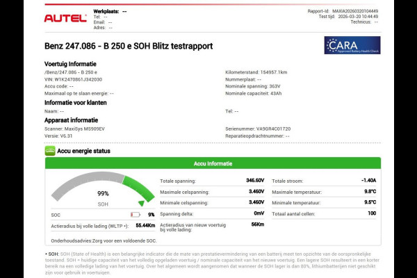 Mercedes-Benz B-Klasse 250e Advantage | SOH 99% | Panoramadak | Half leder | Widescreen | Camera | Park Assist | Dodehoek detectie | Full LED | Navigatie | Bluetooth | PHEV | Plug In
