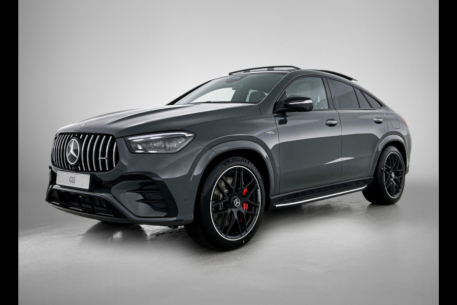 Mercedes-Benz GLE Coupé AMG 53 Hybrid 4MATIC+ Premium Plus | Sierdelen AMG carbon | Trekhaak | 22 inch AMG velgen | Luchtvering | Rijassistentiepakket | Head-up display | Burmester 3D sound systeem | Remklauwen rood | Stoelventilatie voor | AMG TRACK PACE |  360°-camera |
