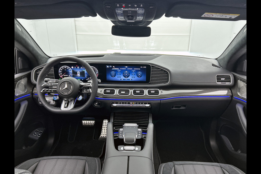 Mercedes-Benz GLE Coupé AMG 53 Hybrid 4MATIC+ Premium Plus | Sierdelen AMG carbon | Trekhaak | 22 inch AMG velgen | Luchtvering | Rijassistentiepakket | Head-up display | Burmester 3D sound systeem | Remklauwen rood | Stoelventilatie voor | AMG TRACK PACE |  360°-camera |