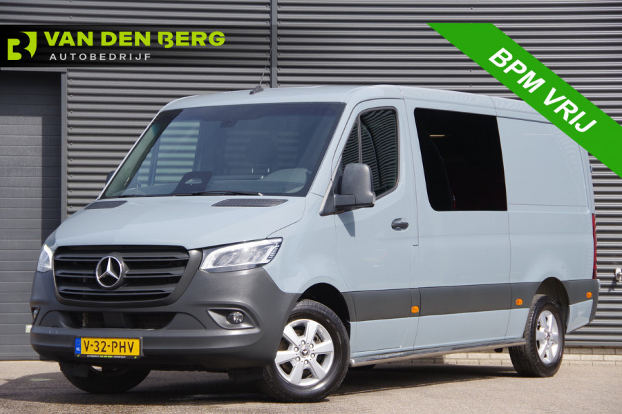 Mercedes-Benz Sprinter 317 1.9 CDI L2H1 DC-6P, AUT. FACELIFT, 3.5T TREKHAAK, LED, CAMERA, NAVI, CRUISE, MF STUURWIEL, MISTLAMPEN, DUBBELE CABINE, DUBBE