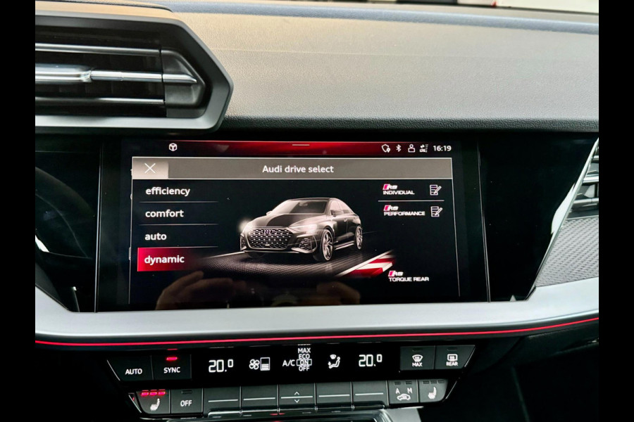 Audi RS3 Sportback 2.5 TFSI quattro 400+PK MATRIX-LED/VIRTUAL/B&O/SFEER/LEDER+S.VERWARMING/19"LMV/CAM/PDC/ACC/12 MND GARANTIE!!